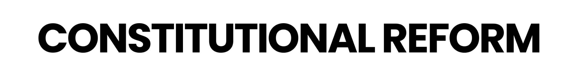 consitutional reform